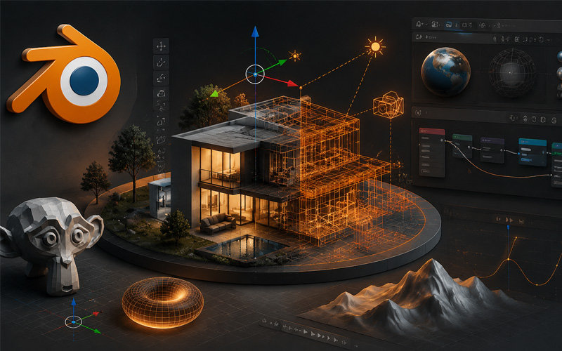Blender 软件界面预览